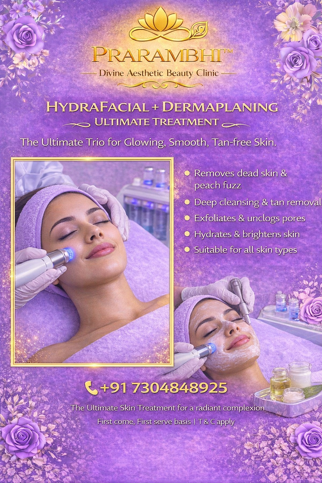 hydra facial with derma planing